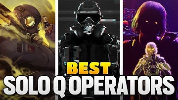TOP 10 BEST SOLO Q OPERATORS in Rainbow Six Siege!