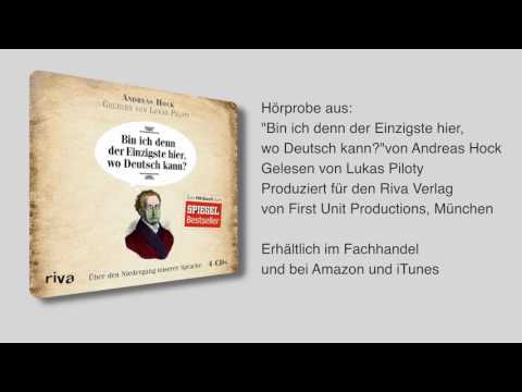 Bin ich denn der Einzigste hier, wo Deutsch kann? YouTube Hörbuch Trailer auf Deutsch