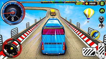 Crazy Bus Mega Ramp Impossible Racing - Bus Stunts Impossible Tracks - Android Gameplay #3