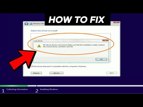 FIX-  "No device drivers were found" Error when installing Windows 10/11/8/7