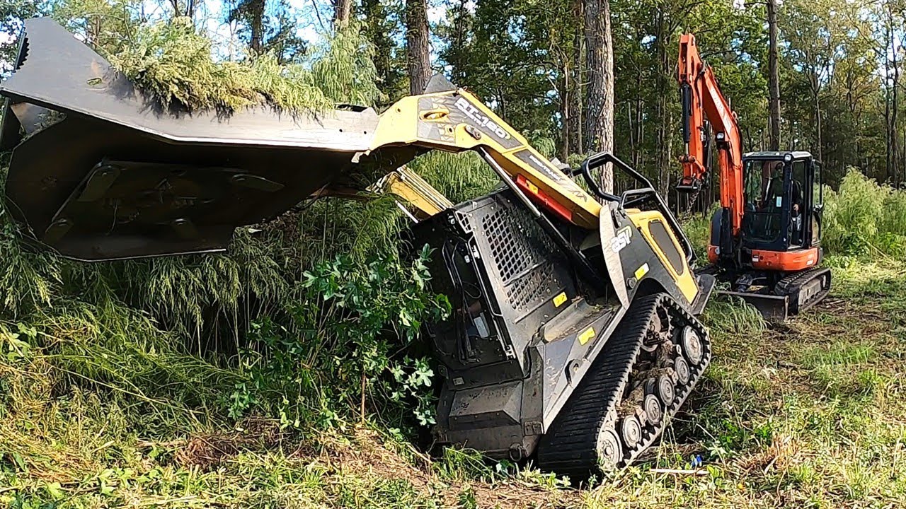 HIDDEN DRAIN HOLE SWALLOWS MUNCHIE WHOLE! SKID STEER STUCK BAD THIS TIME!