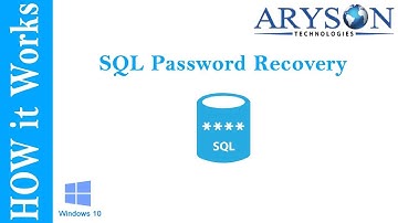 Best SQL Server Password Changer  - Aryson SQL Password Recovery Tool