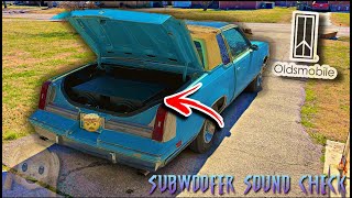 My CT Sounds 2k Watt Amp FINALLY Works! Playing My 12 Inch Subwoofers in the Cutlass