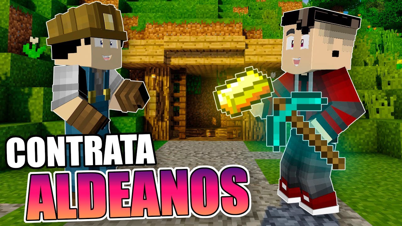 Como hacer TRABAJAR a los ALDEANOS en minecraft comes alive - YouTube