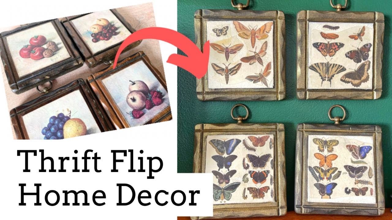 Thrift Flip DIY Home Decor How to Use Rice Paper to Decoupage YouTube