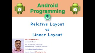 android linearlayout vs relativelayout in hindi | android programming | android layout | 2020