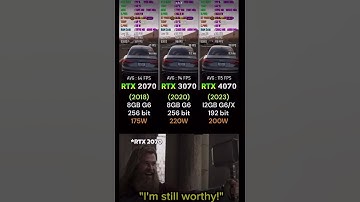 RTX 2070 vs RTX 3070 vs RTX 4070 !❤️‍🔥 #nvidia