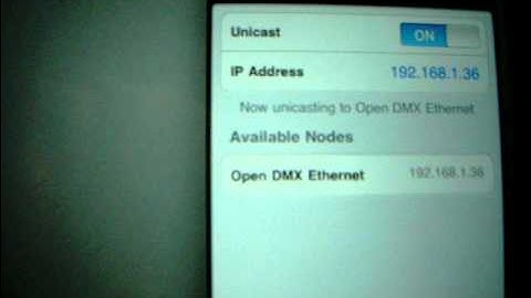 Luminaire(DMX Artnet )ipad app how to use