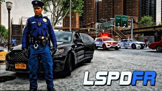 Playing GTA 5 As A POLICE OFFICER City Patrol| NYPD|| GTA 5 Lspdfr Mod| 4K screenshot 4