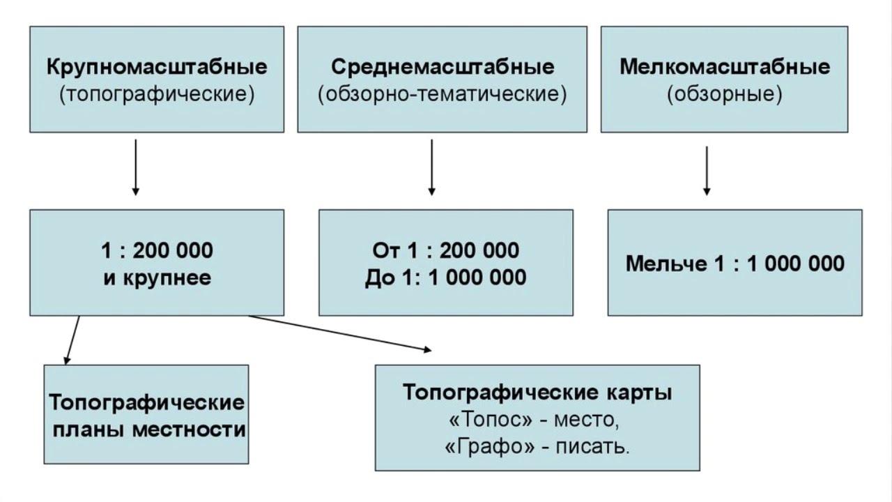 Перечислите виды карт