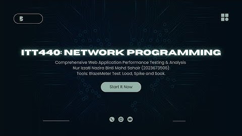 ITT440 Network Programming : BlazeMeter Performance Test