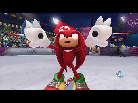 Mario & Sonic at the Sochi 2014 Olympic Winter Games - Freestyle Skiing Moguls (All Characters)