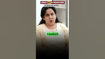 Correct use of prepositions🔥(Across or Along) @NeetuSinghSpoken  #spokenenglish #learnenglish