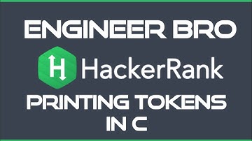 Printing tokens HackerRank Solution in C