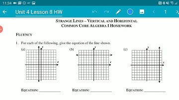unit 4 lesson 8 - horizontal and vertical lines