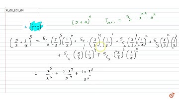 Expand of the expression : `(x/3+1/x)^5`...