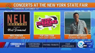 Musical acts, special days for Sept. 1 at New York State Fair