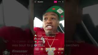 Lil CJ kasino beefing with Boogotti kasino(Instagram live)