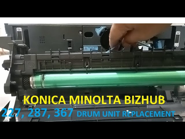 Konica Minolta Bizhub 287 Drum Unit Replacement, How To Change Konica  Minolta 227, 367 Drum Unit - YouTube