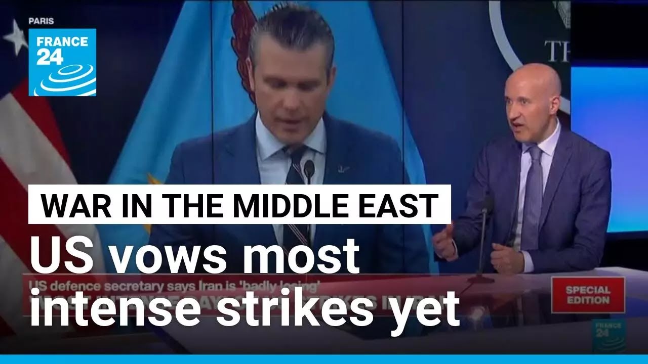 Hegseth vows most intense day yet of US strikes as Iran aims to fight on • FRANCE 24 English