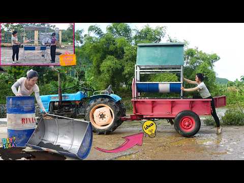 Turn a Scrap Oil Drum into an Electric Motor-Powered Grill | DIY | Homemade
