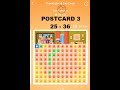 Nonogram Thanksgiving Day Event 3rd postcard level 25-36