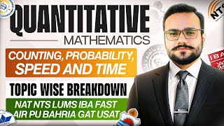 Counting, Probability, Speed &amp; Time Problems | NTS GAT USAT Past Paper Questions | NTS Test Prep