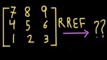 Find rref of a matrix