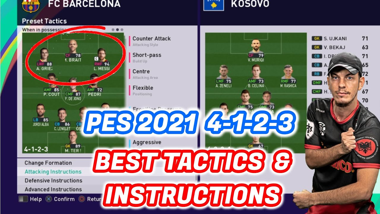 Pes 21 Best Custom Formation 4 1 2 3 4 3 3 Tutorial Best Tactics Instructions Youtube