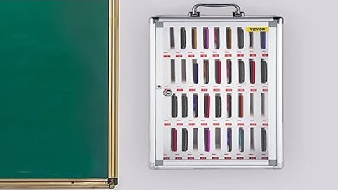 36 Slots Cell Phone Cabinet Silver Aluminum Alloy Pocket Chart Storage Locker Review, Store those ph