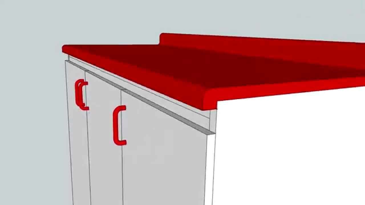MesÃn de cocina en melamina mesÃn de cuisine in melamine youtube Mesones para cocinas