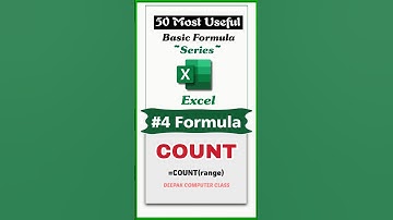 count formula in excel | excel 50 most useful basic formula #excel #excelshorts #shorts #trending