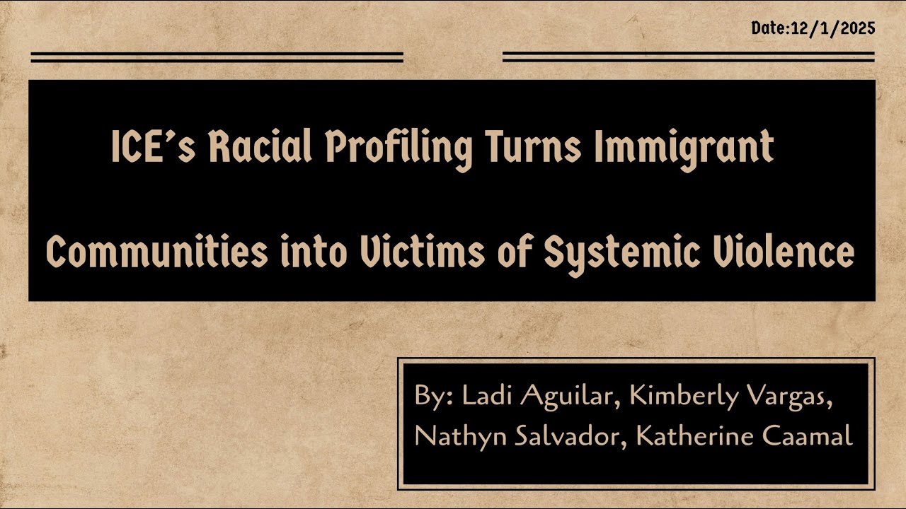 Ice Is Evil Ice is racial, profiling turns, immigrant communities into victims of ...