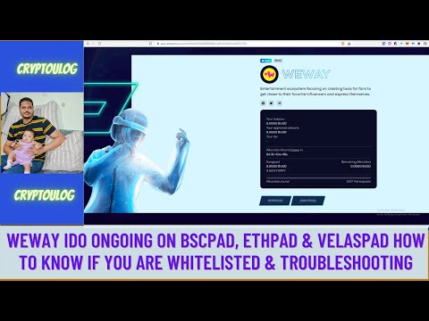 Weway Ido Ongoing On Bscpad Ethpad Velaspad How To Know If You Are Whitelisted Troubleshooting Crypto Waitlist Coinmarketdo