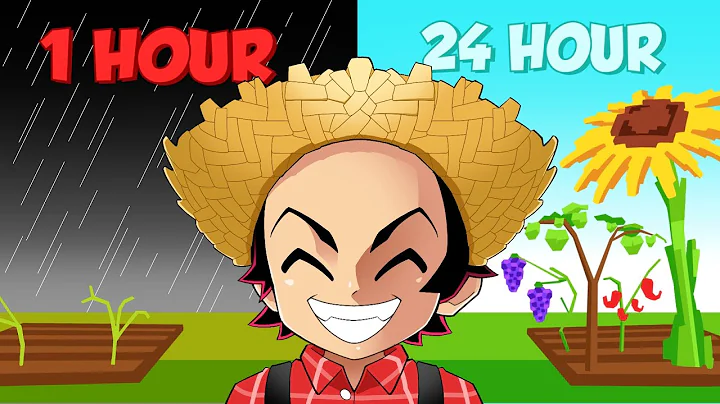 I Spent 24 HOURS Growing a Garden in Roblox