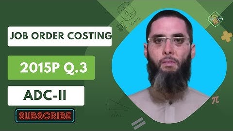 Job Order Costing| Cost Accounting| ADC-II| BS| BBA| MBA|