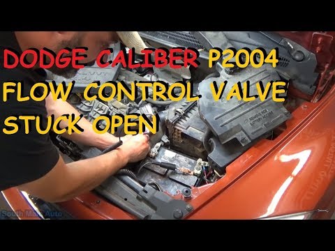 Dodge Caliber-P2004 흡기 매니 폴드 러너 컨트롤이 열린 상태로 고착