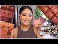 NEW HUDA BEAUTY NUDE OBSESSIONS PALETTE REVIEW | Medium & Rich( 2 LOOKS)