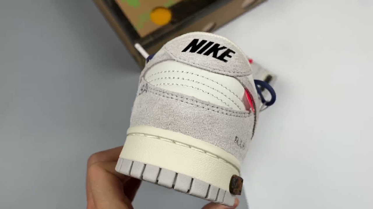 Off White x Nike Dunk Low 18 To 50 Sail Grey For Sale