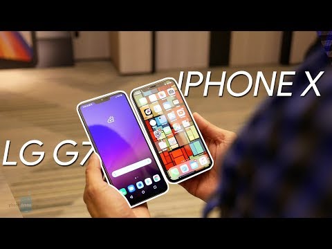 LG G7 ThinQ vs Apple iPhone X: first look