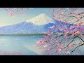 Como Pintar El Monte Fuji Con Acrilico Paso A Paso Facil En 2020