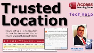 how to set up a trusted location (folder) for your microsoft access databases - runtime only too!