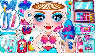 Paper Diyitalian Brainrot Ballerina Cappuccina Mermaid Skincare Makeupunboxing Asmr
