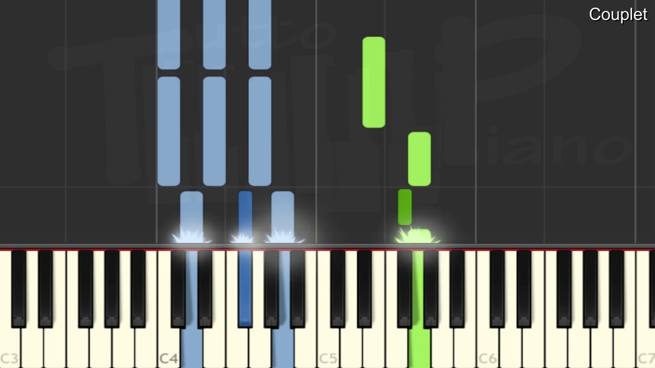 Raphael Caravane Piano Facile Youtube