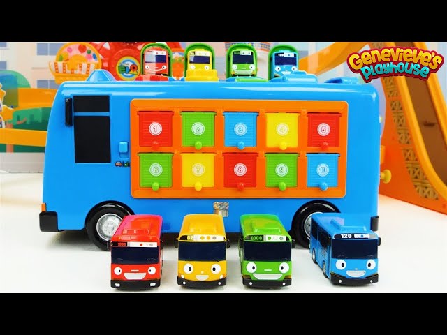 Car Toys for Toddlers - Tayo the Little Bus Amusement Park Playset! class=