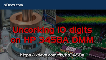 Unlock 10 digits on HP 3458A DMM