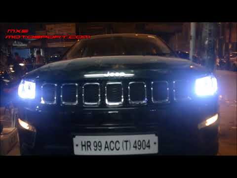 V1224 Projector Headlights Jeep Compass with Matrix Mode by