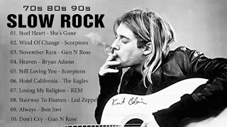 Scorpions, Bon Jovi, U2, Aerosmith, Led Zeppelin - Best Slow Rock Ballads Of 80s, 90s