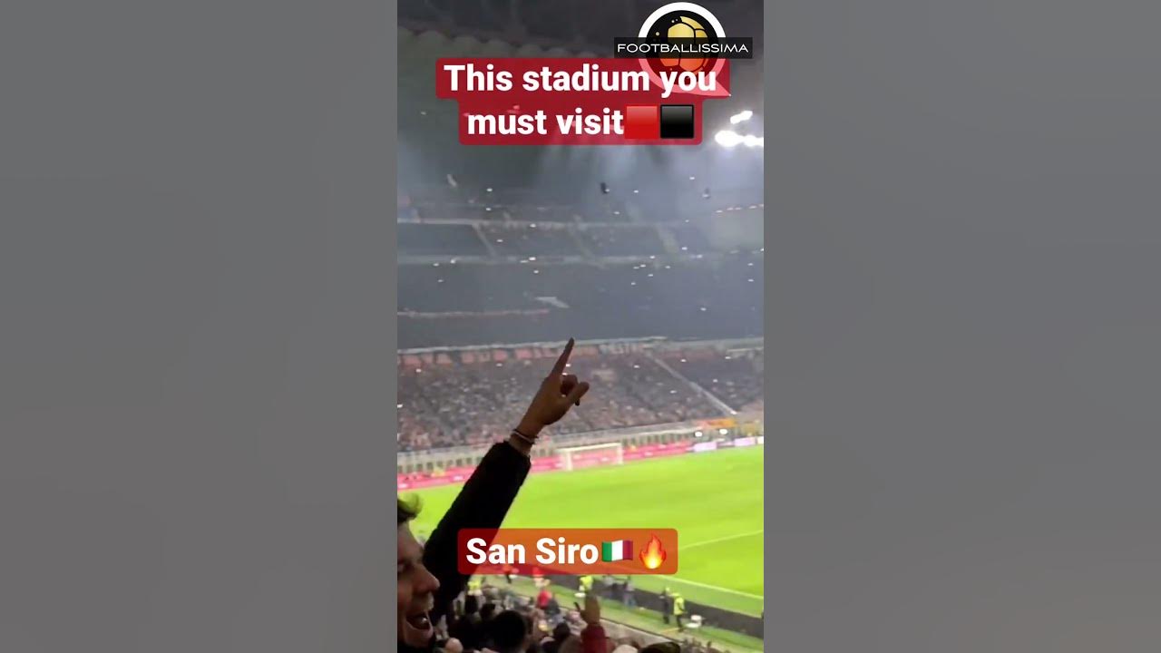 San Siro song Sara perche ti amo. On fire🔥 #football #milan #sansiro