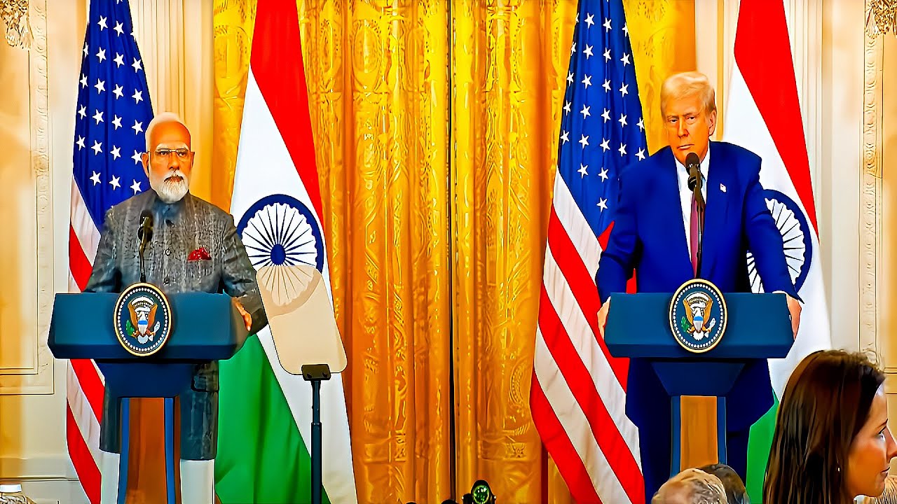 President Trump Meets INDIA'S Prime Minister Narendra Modi Live Press Conference!